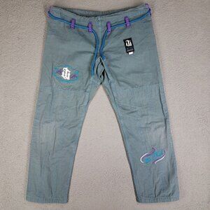 War Tribe Jiu Jitsu Pants W2 Gi Zubon Ripstop Blue 29" Martial Arts